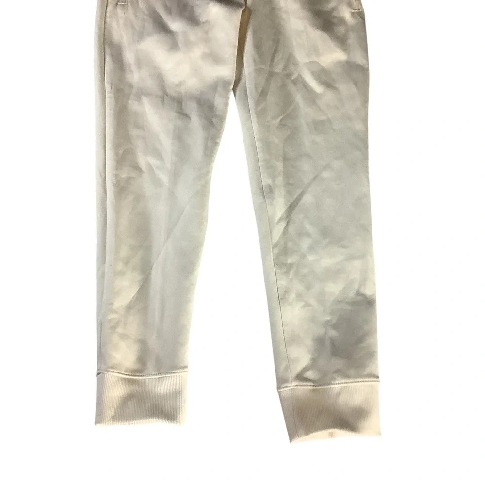 Old Navy Active Girls Jogger Pants Dynamic Fleece‎ Beige Size M/8 Zip Pockets